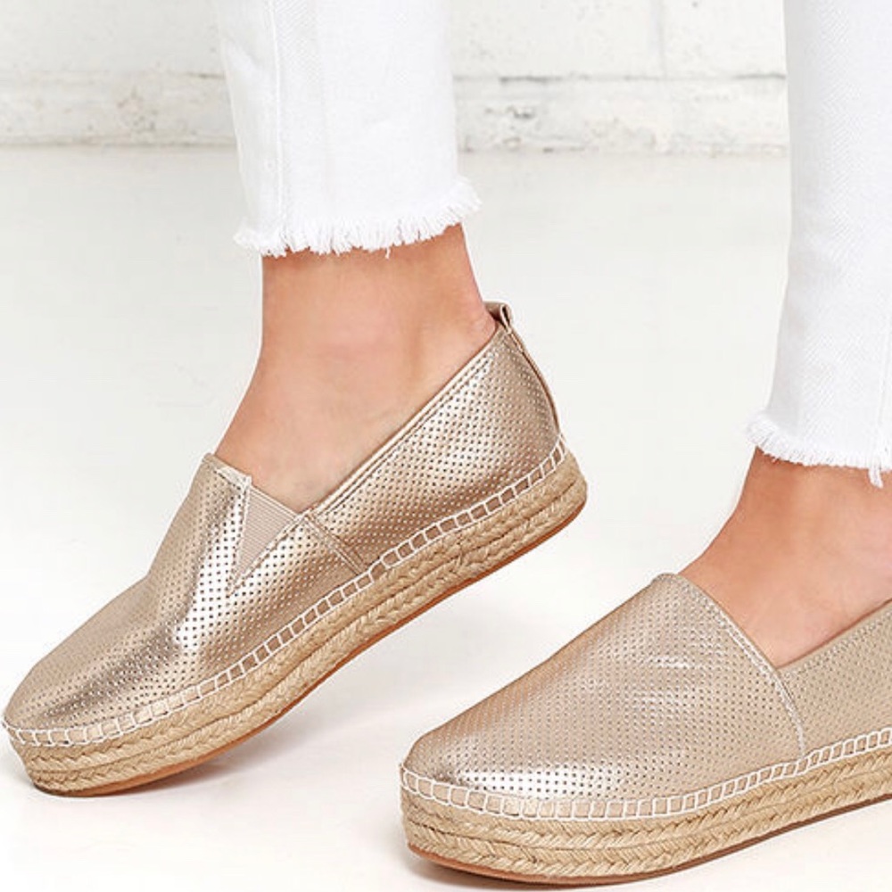 Steve Madden Peppa Platinum Espadrilles